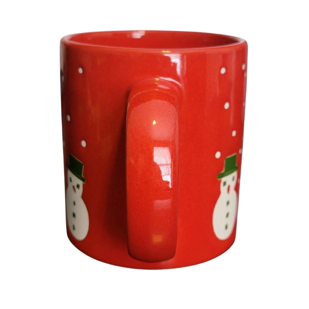 Waechtersbach Christmas Coffee Mug with Snowman Red White Green‎ Made in Germany
